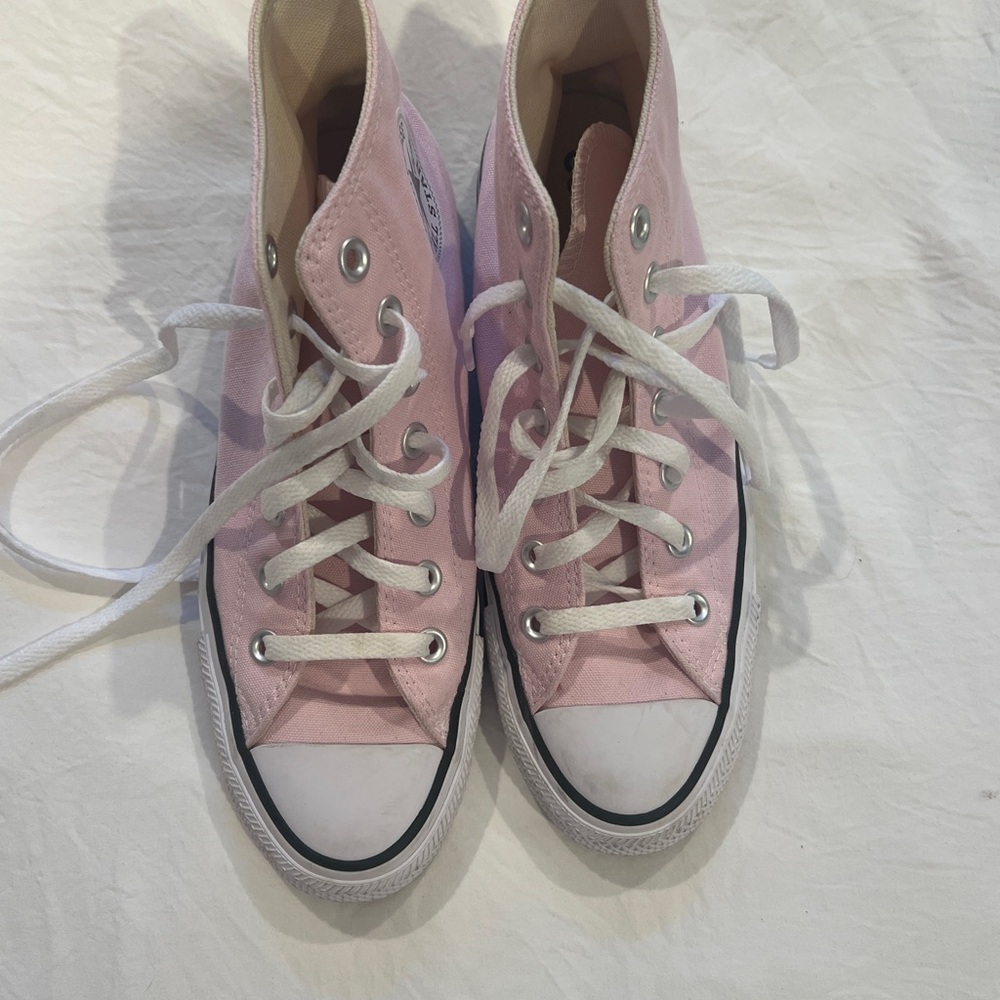 Converse Pink Canvas High-Tops